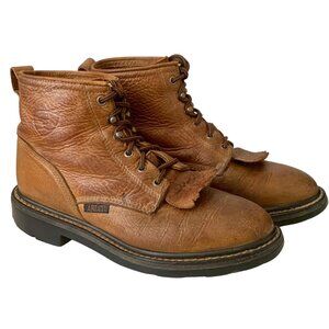 Ariat Cascade Leather Work Boot 31022 Western Ranch Kiltie Lace Up Boots Size 8